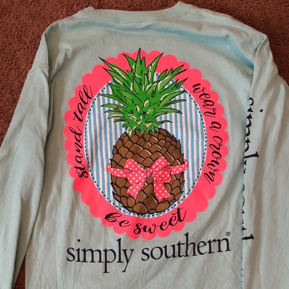 MINT GREEN Pineapple design Simply Southern - Picture 1 of 2